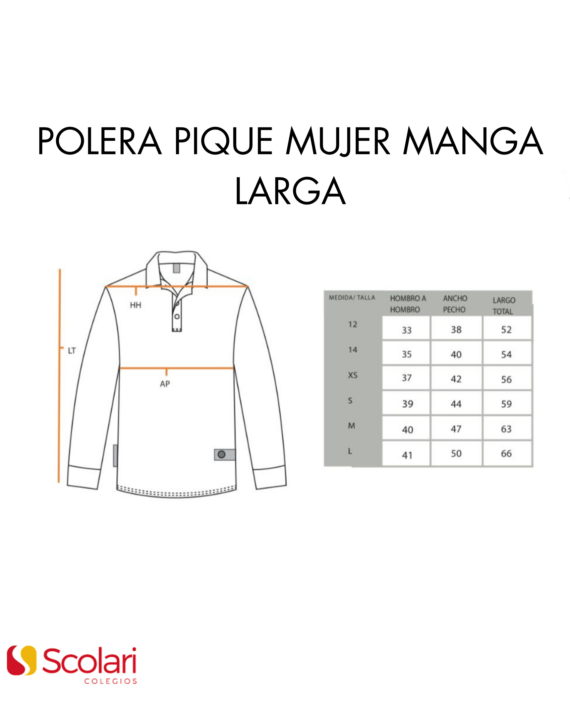 POLERA PIQUE M/L MUJER - DUNALASTAIR