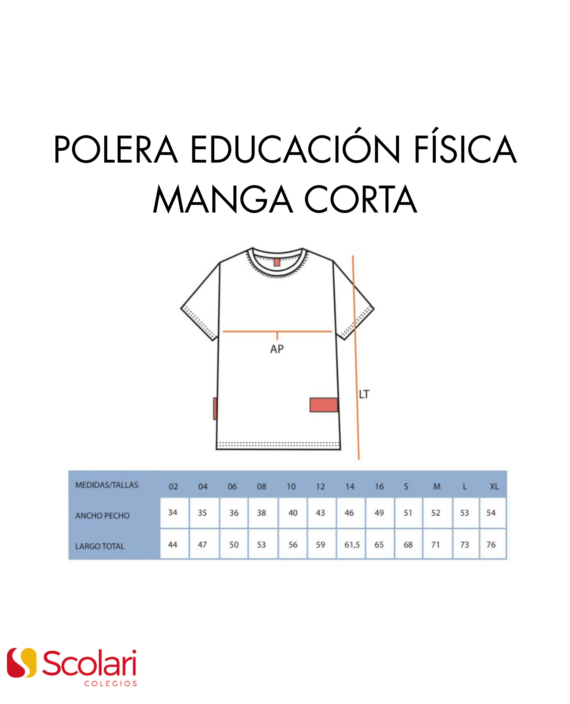 POLERA ED FISICA M/C - ALCAZAR LAS CONDES