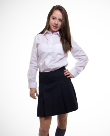 FALDA TABLEADA AZUL - UNIFORME TRADICIONAL