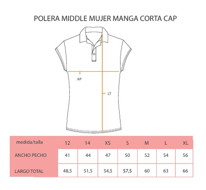 POLERA MIDDLE OFICIAL MUJER M/C CRAIGHOUSE