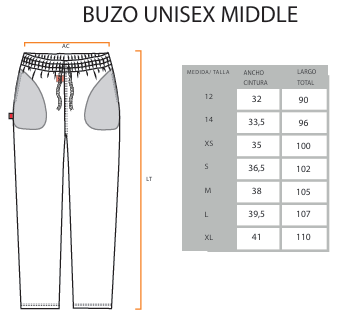 PANTALON BUZO VARON MIDDLE CRAIGHOUSE