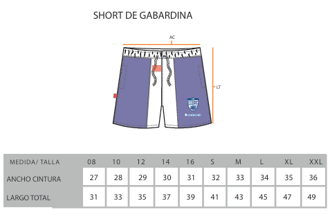 SHORT DRY FIT NIÑO NIDO DE AGUILAS AZUL