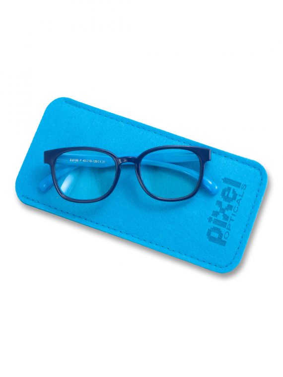 LENTES DE COMPUTADOR P/NIÑO FILTRO ANTI LUZ AZUL PANTALLA AZUL/CELESTE