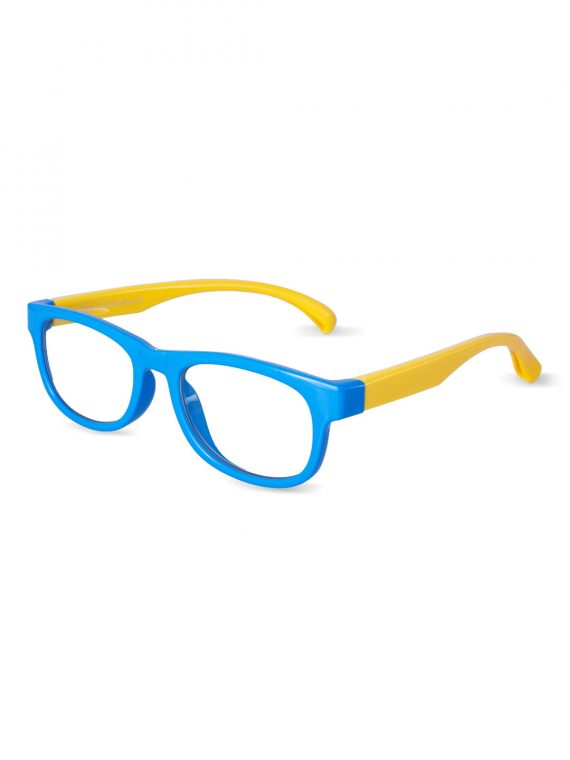 LENTES DE COMPUTADOR P/NIÑO FILTRO ANTI LUZ AZUL PANTALLA CELESTE/AMARILLO