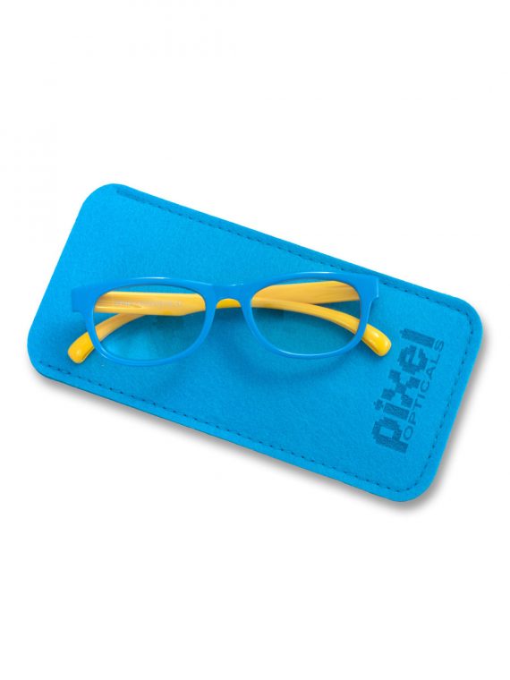 LENTES DE COMPUTADOR P/NIÑO FILTRO ANTI LUZ AZUL PANTALLA CELESTE/AMARILLO